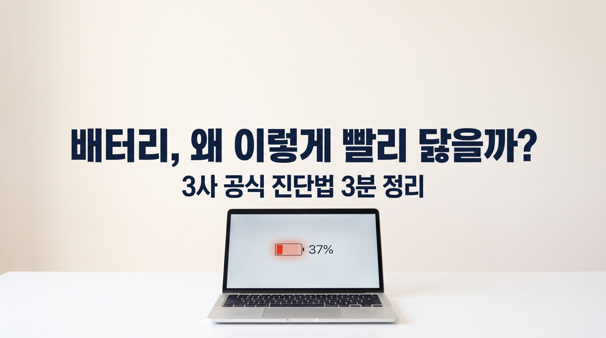 노트북 배터리 급속방전 원인 진단 3사 공식 도구 비교 썸네일